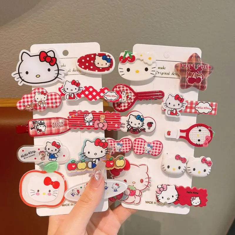 Hello Kitty Cartoon Hair Clip – Cute Acrylic Bangs Clip Cartoon Hair Clip Qme