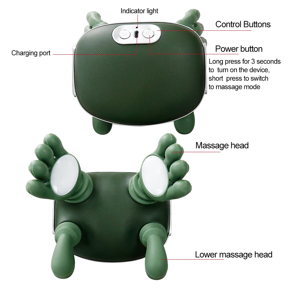 Raiuleko 4D Neck & Shoulder Kneading Massage Shawl Neck Shoulder Massager Qst