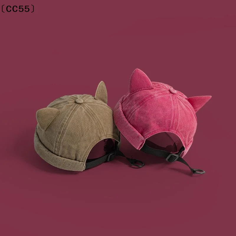 Japanese Cat Ear Beret – Cute Woolen Women's Hat Women's Beret Hat Qst