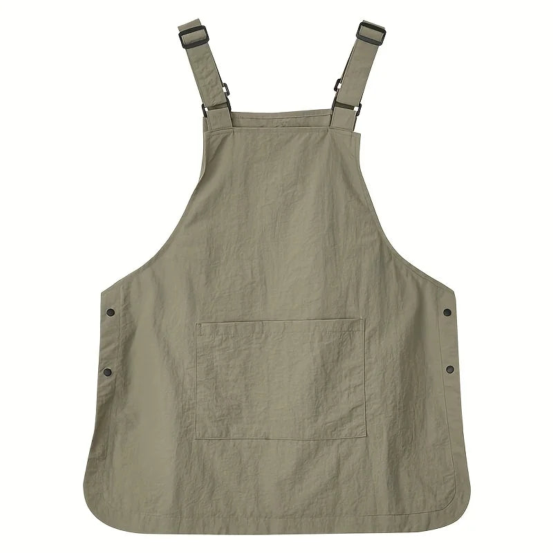 Waterproof Unisex Apron – Barber, Café & Catering Workwear Workwear Apron Qme Olive green