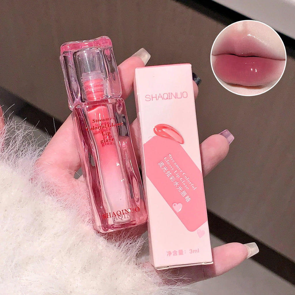 SHAQINUO Mirror Gloss Lip Glaze – Moisturizing, 6 Shades Lip Glaze Gloss Qme