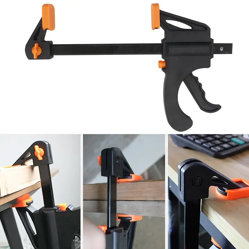 4-Inch Quick Ratchet Woodworking Clamp Clip Set – 2 or 5 Pcs Woodworking Clamp Qst