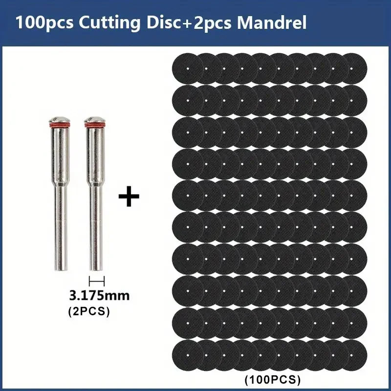 Abrasive Cutting Disc Mandrels & Grinding Wheels for Metal Abrasive Cutting Disc Set Qme 100pcs 2pcs Shank