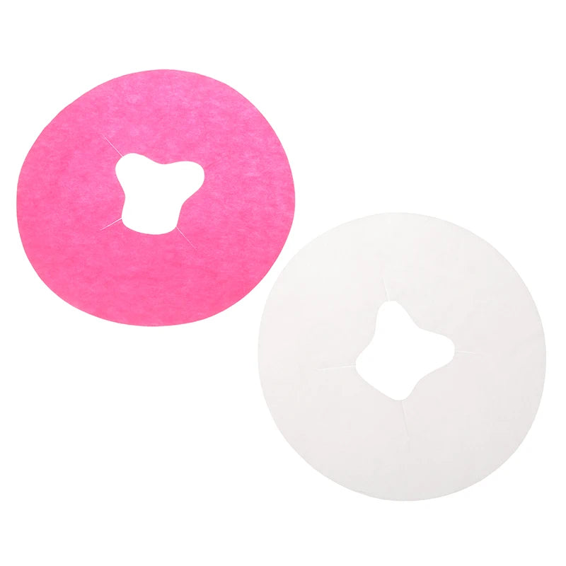 100pcs Disposable Massage Face Cradle Covers – Headrest Pads Massage Table Accessories Qst