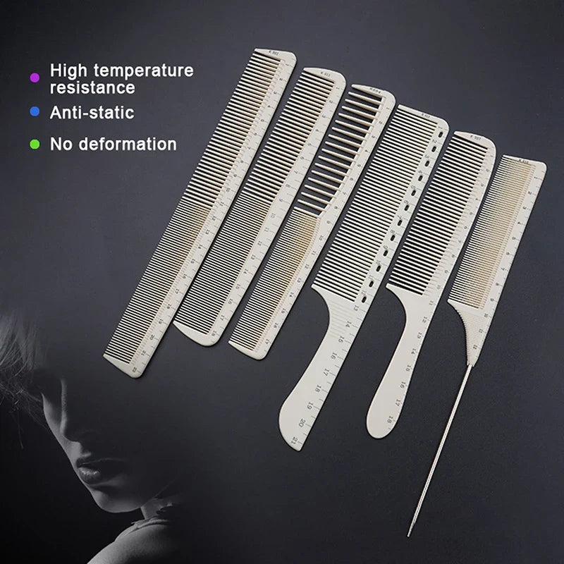 Professional Barber Comb with Integrated Laser Scale Ruler Barber Styling Comb Qme