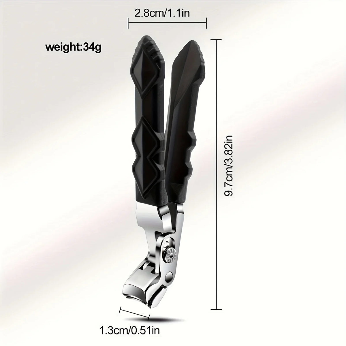 Ergonomic Angled Toenail Clipper for Thick Nails | Seniors Ergonomic Nail Clipper Qme