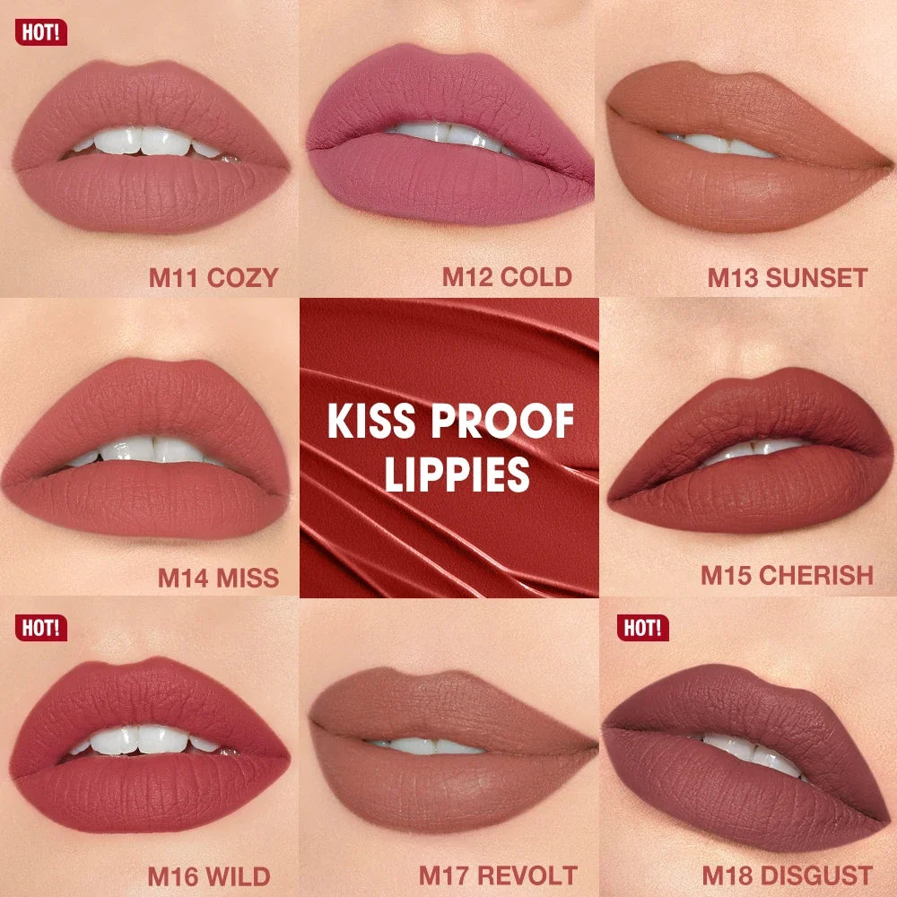 O TWO Matte Lipstick Lip Tint – 8 Colors, Waterproof & Long Lasting Matte Lip Tint Qme