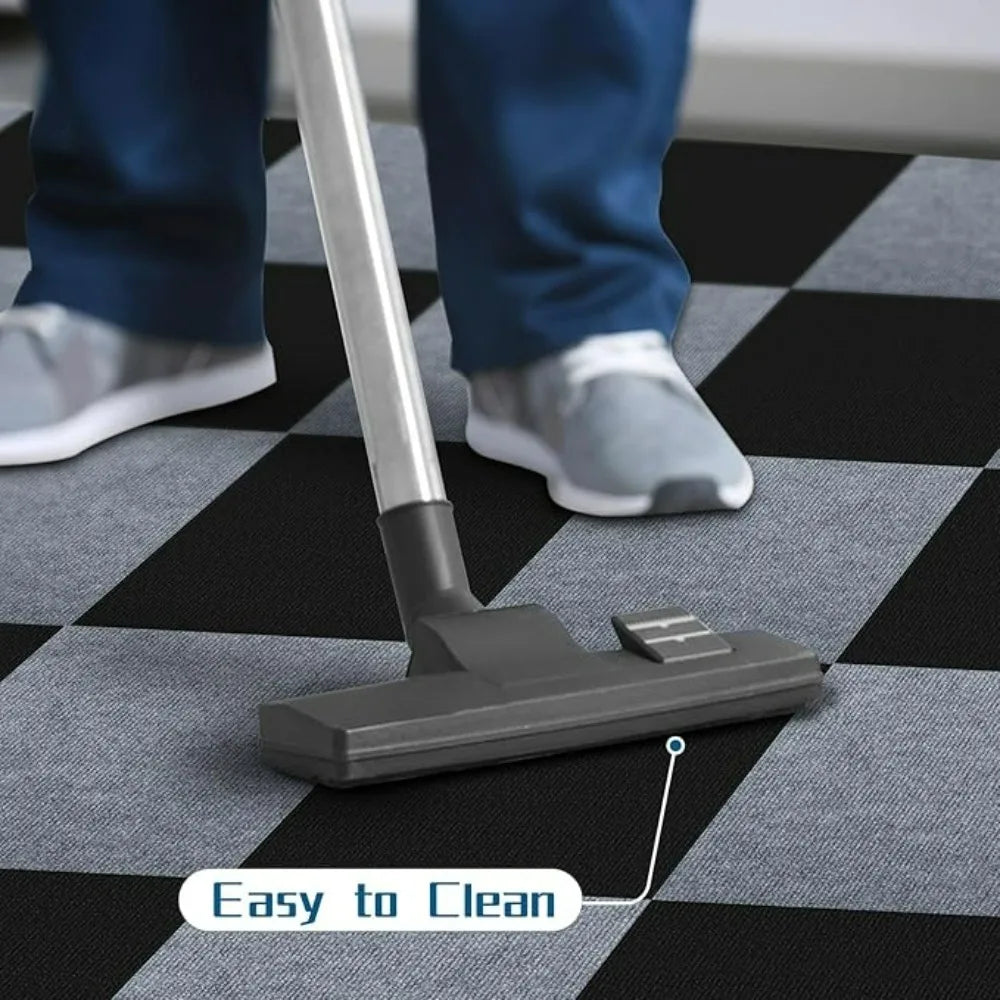 Self-Adhesive Area Rug Tiles | Thick Soundproof Carpet Squares Carpet Tiles Qme