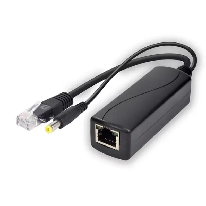 48V to 5V POE Splitter 100Mbps – Micro USB & USB-C PoE Splitter Adapter Qme