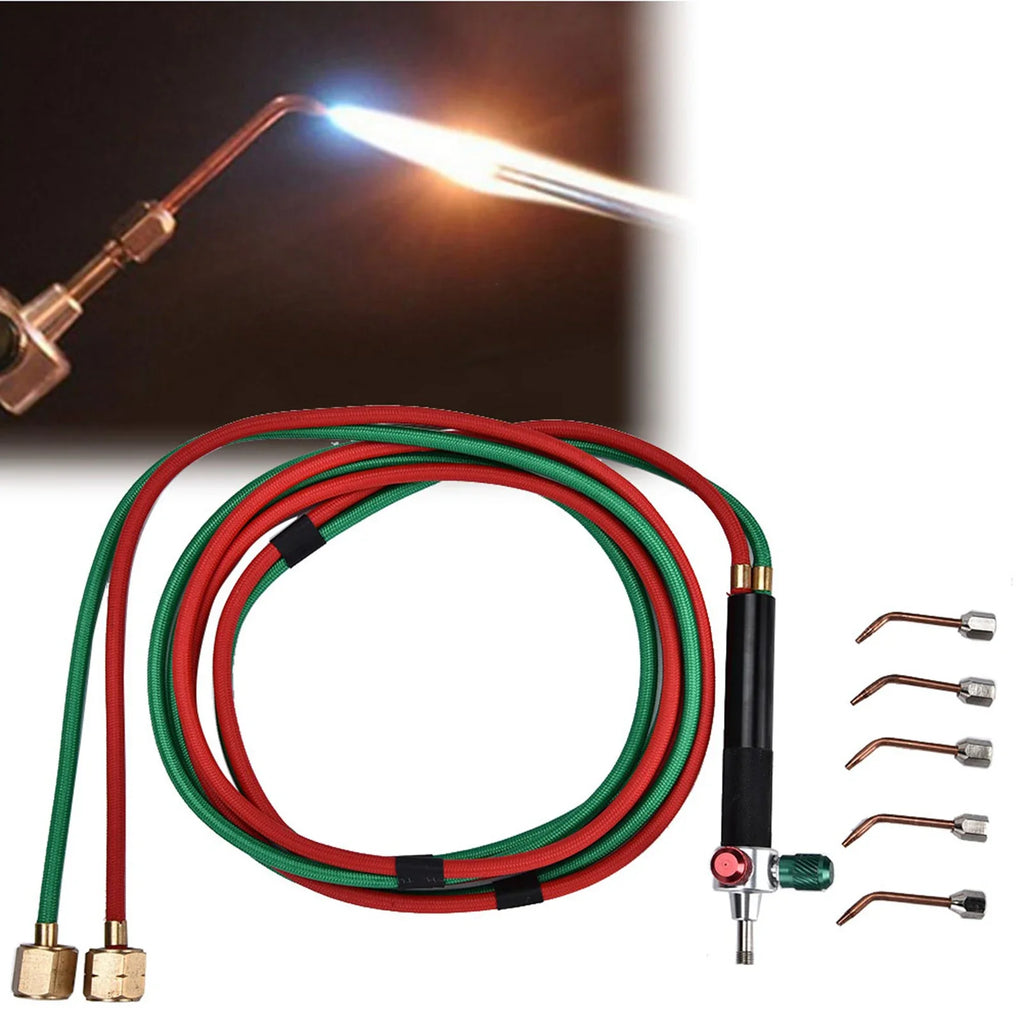 Oxygen Welding Torch for Jewelry – Flame Gun with 5 Tips Jewelry Welding Torch Qme