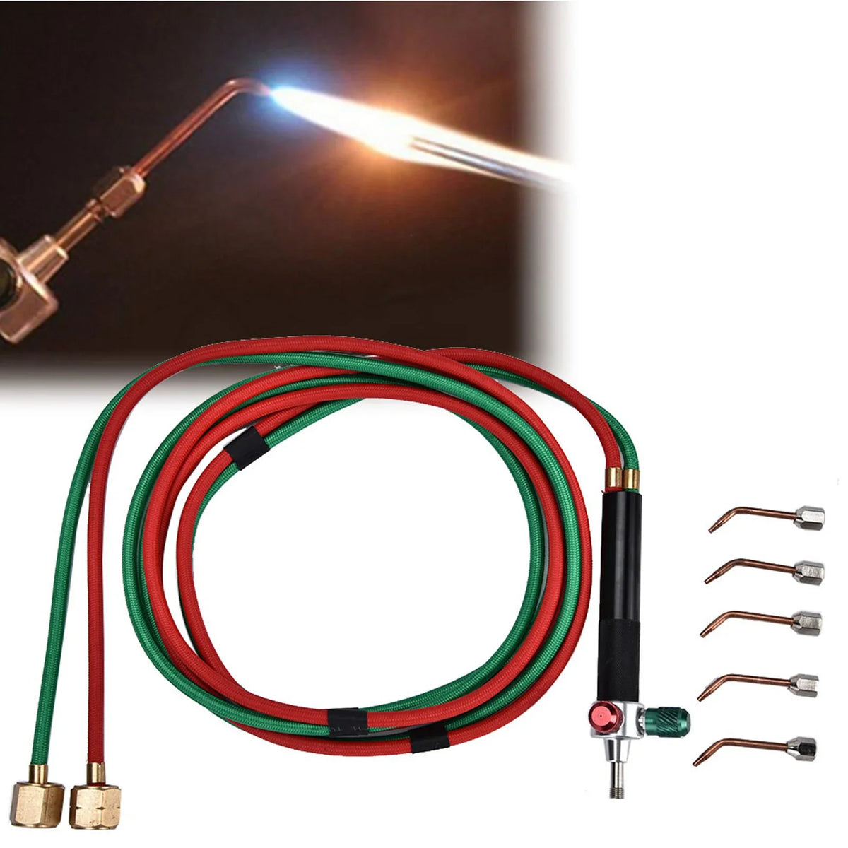 Oxygen Welding Torch for Jewelry – Flame Gun with 5 Tips Jewelry Welding Torch Qme