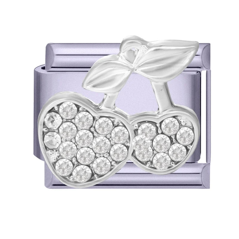 Zircon Bow Butterfly Rabbit Italian Charm Links DIY Bracelet Italian Charm Links Qme Style 21