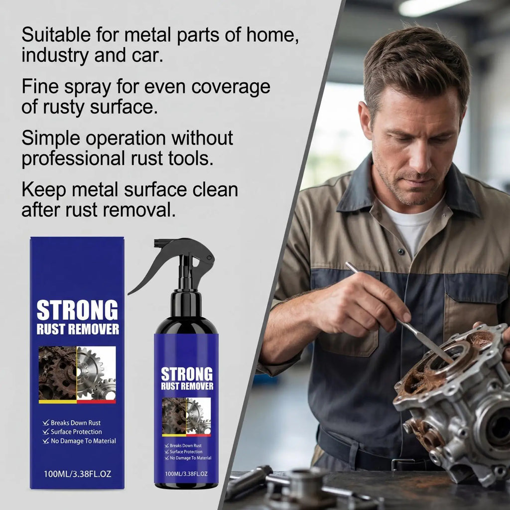 Rust Remover Metal Cleaner Spray 100ml – Rust Dissolver Rust Remover Spray Qme