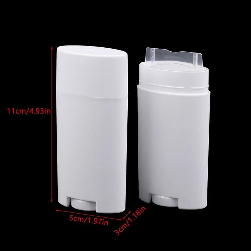 Refillable Twist-Up Empty Deodorant Tubes DIY 2-Pack | 75g DIY Deodorant Tube Qme