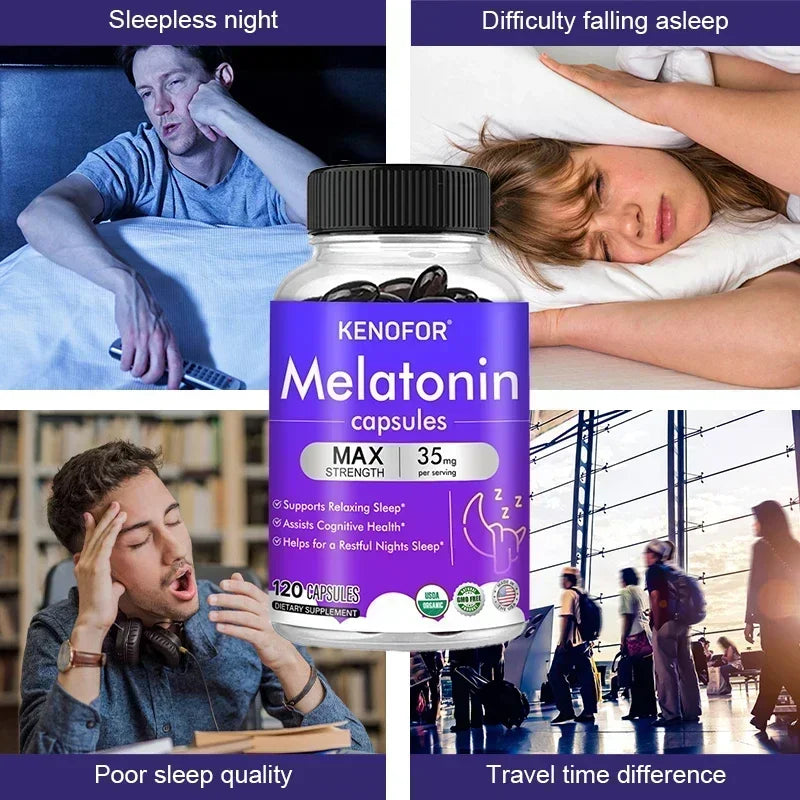 Kenofor Melatonin 35mg Max Strength Sleep Supplement Sleep Supplement Qst