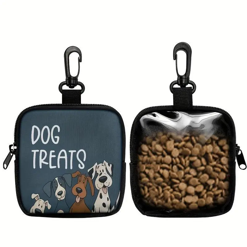 Dog Treat Pouch – Zipper Closure & Transparent Side | Outdoor Dog Treat Pouch Qme A2