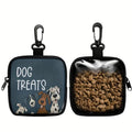 Dog Treat Pouch – Zipper Closure & Transparent Side | Outdoor Dog Treat Pouch Qme A2