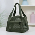 Mesh Travel Toiletry Bag – Large Capacity Organizer Pouch Travel Toiletry Bag Qme Green