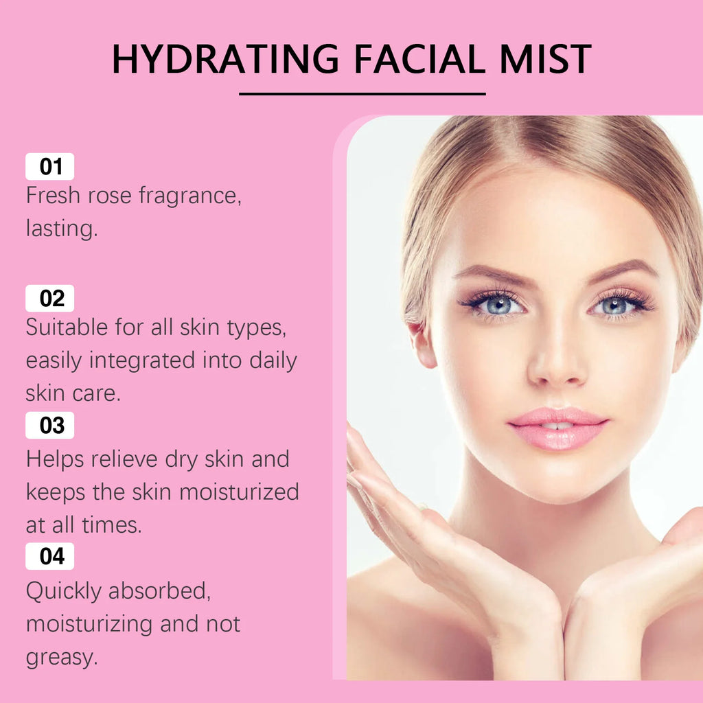 Hoygi Rose Moisturizing Facial Spray – Toner & Pore Minimizer Facial Toner Spray Qst