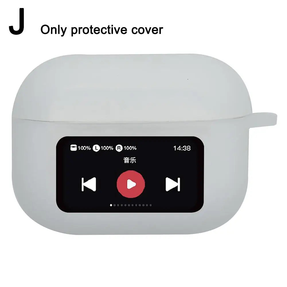 Silicone AirPods A9 Pro Case – Shockproof Anti-Slip Full Cover Earbuds Protective Case Qme J