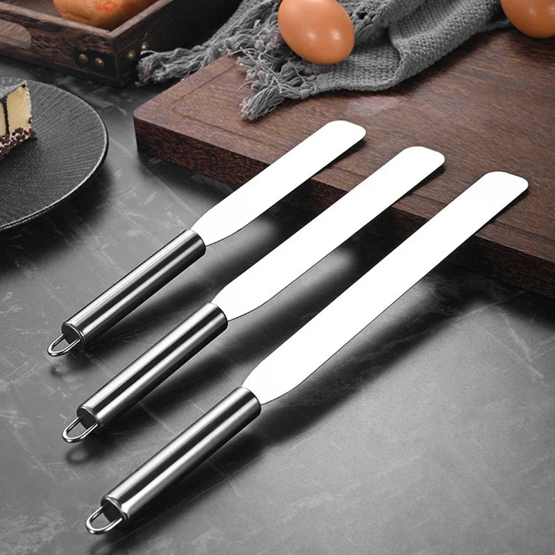 Stainless Steel Cake Icing Spatula – 6 & 8 Inch Frosting Set Cake Icing Spatula Qme