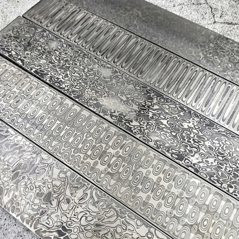 Damascus VG10 Knife Blank Strip 30x5cm – DIY Thousand Layer Knife Blank Strip Qst