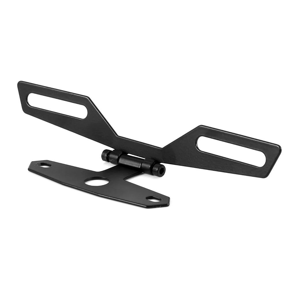 Folding License Plate Tail Light Bracket – Motorcycle & ATV License Plate Bracket Qst As pic