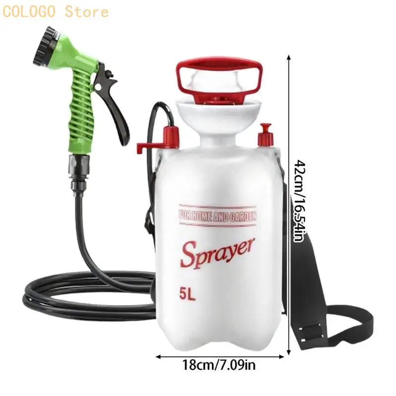 Qme 5L Manual Pressurized Portable Camping Shower Portable Camping Shower Qme