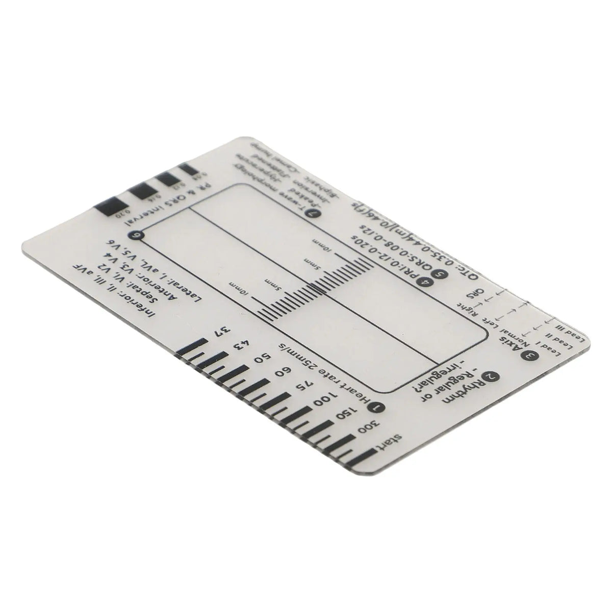 7-Step Transparent Ruler Caliper Measurement Reference Tool Measurement Ruler Tool Qme
