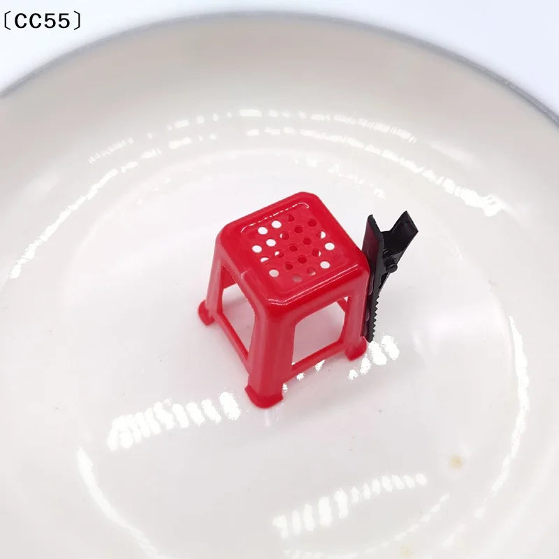 Novelty Red Stool Hair Clips – Funny Hairpin Accessories Novelty Hair Clip Qst