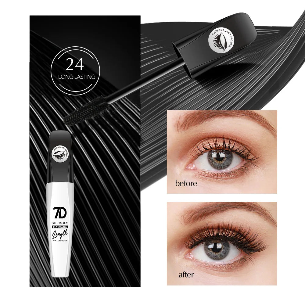 7D Waterproof Mascara – Smudge-Proof, Volumizing & Long-Lasting Mascara Qme