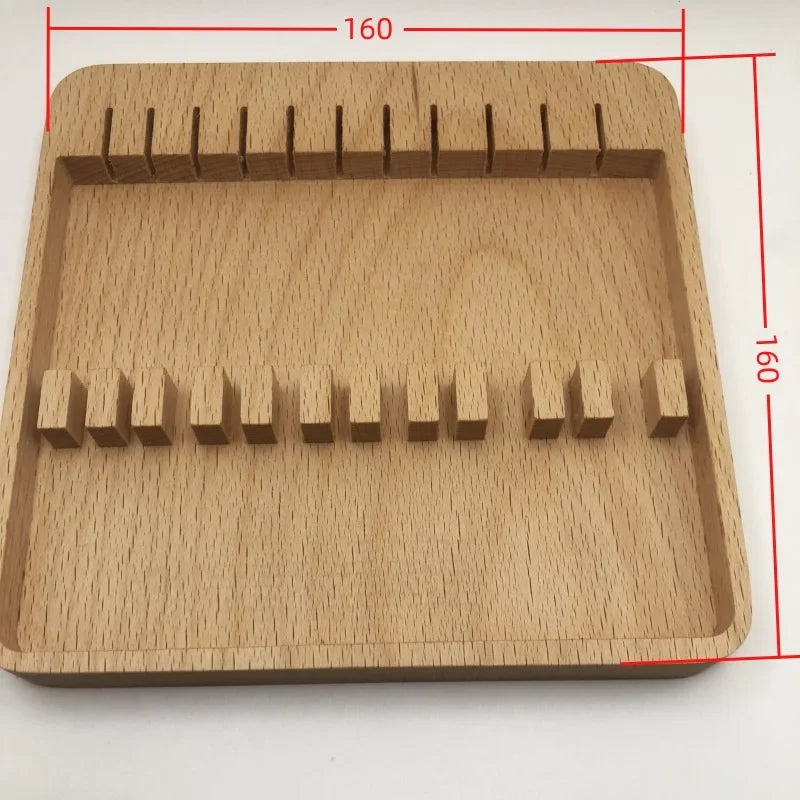 Beech Wood Cosmetic Tool Storage Box – Holds 11 Tools Cosmetic Tool Organizer Qme