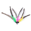 3-Pack Feather Wand Replacement Heads – DIY Cat Teaser Toy Cat Teaser Toy Qme Random color 3Pcs