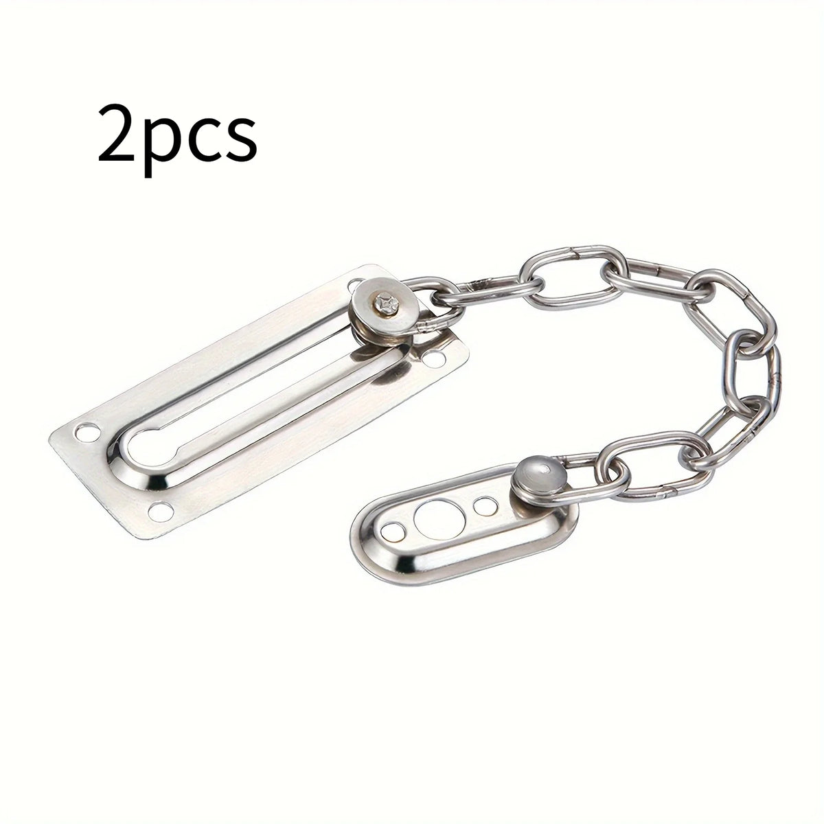 Portable Keyless Door Lock for Travel – Extra Privacy & Security Portable Door Lock Qme Silvery