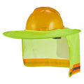 Mesh Safety Helmet Cover – Reflective Stripe & Neck Sun Visor Safety Helmet Cover Qme orange 2pcs