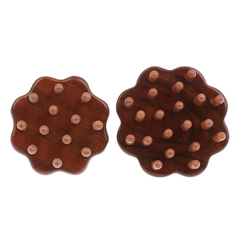 Wooden Scalp Massage Comb – Anti-Static Wide-Tooth Gua Sha Scalp Massage Comb Qme