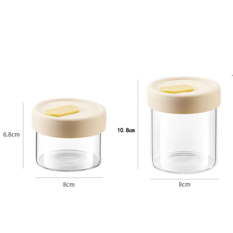 Glass Soup Container with Silicone Lid | Microwavable & Freezer Safe Glass Food Storage Jar Qme