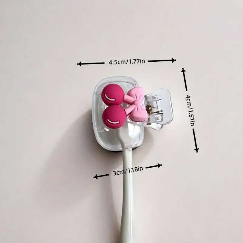 Cherry Toothbrush Holder Dual Holes – 2-Pack | Cute Design Toothbrush Holder Qme