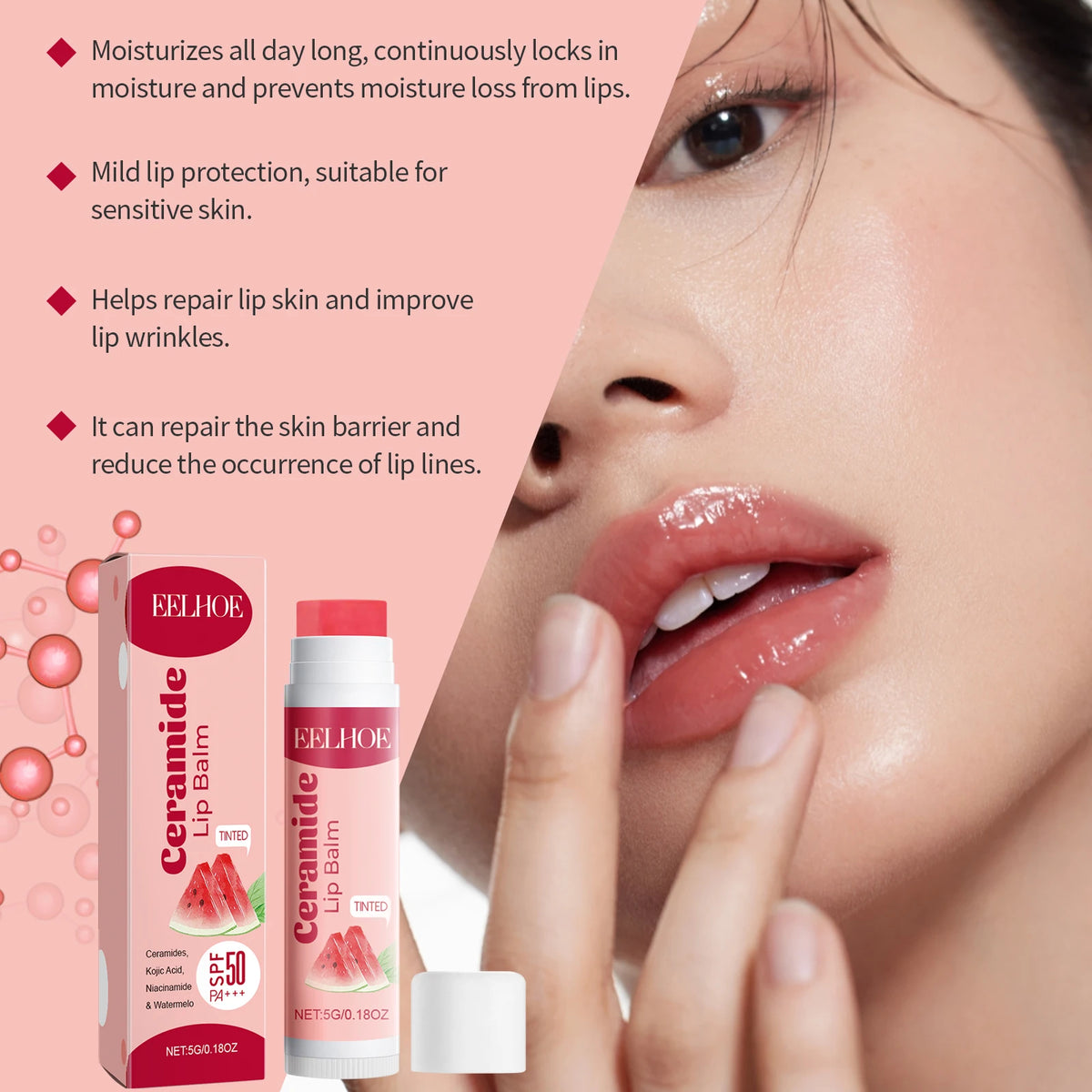 Eelhoe Amide Lip Balm – Hydrating & Moisturizing Formula 5g Lip Balm Qst