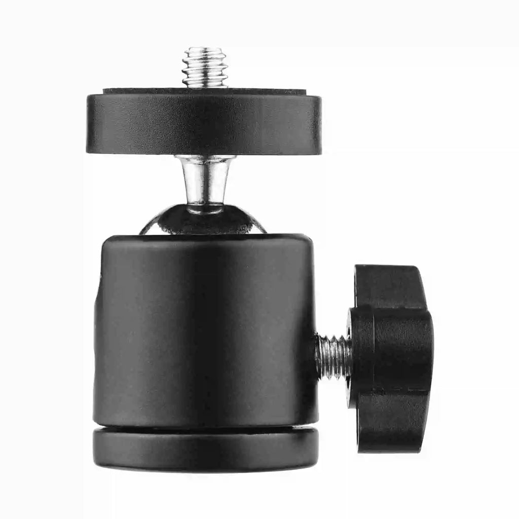 Mini Swivel Ball Head Tripod Mount 360° Rotation 1/4" Screw Tripod Ball Head Qst 1pcs