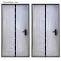 Magnetic Self-Closing Screen Door Mesh Curtain – 2 Panel Magnetic Screen Curtain Qme Black LM120X210CM-2PCS
