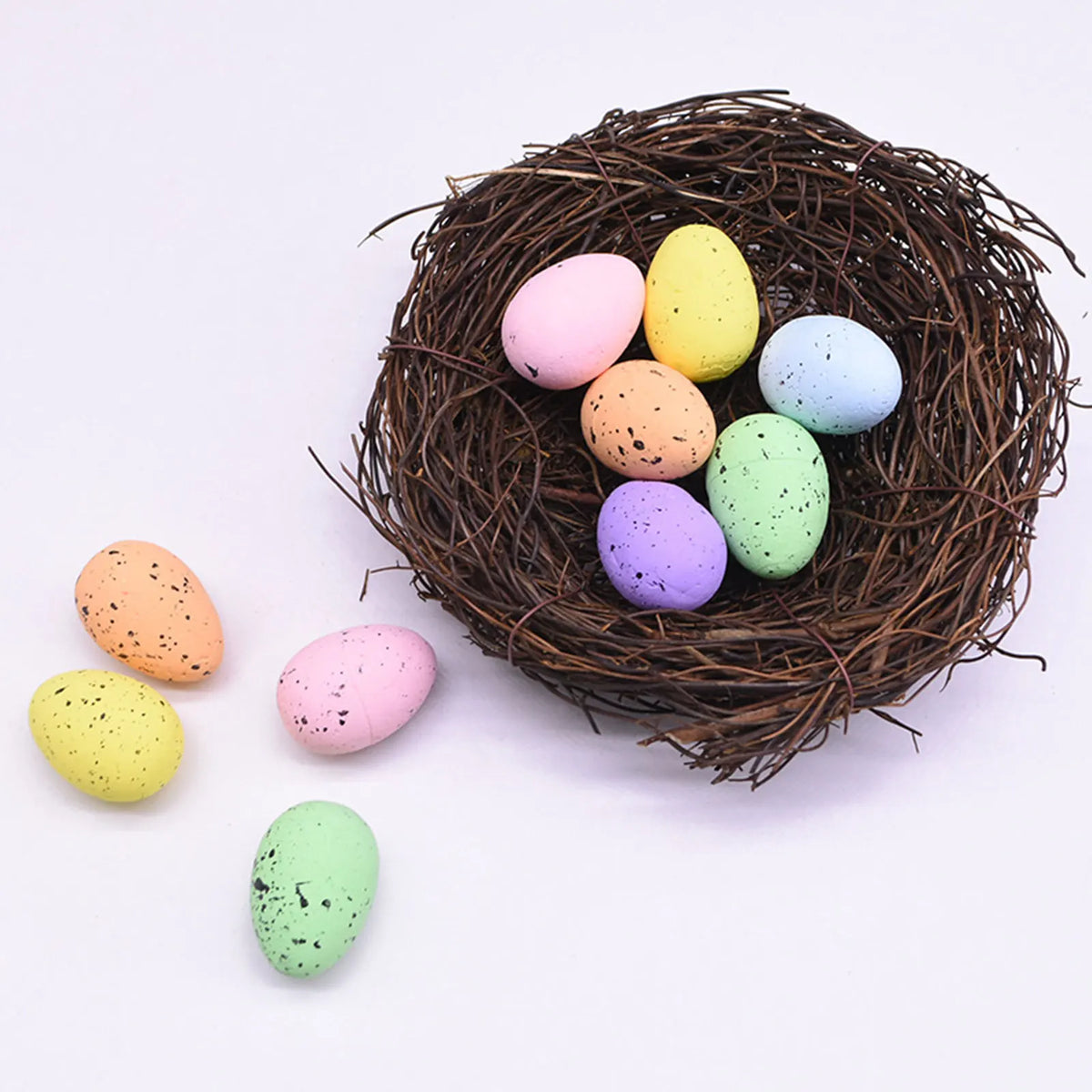 Colorful Foam Easter Egg Ornaments for DIY Wreaths & Crafts Easter Craft Ornaments Qme
