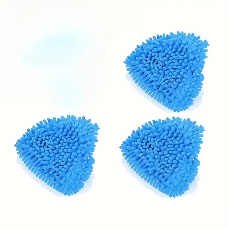 Triangle Mop Refill Pads – Reusable Microfibre Cleaning, 3-Pack Mop Refill Pads Qme