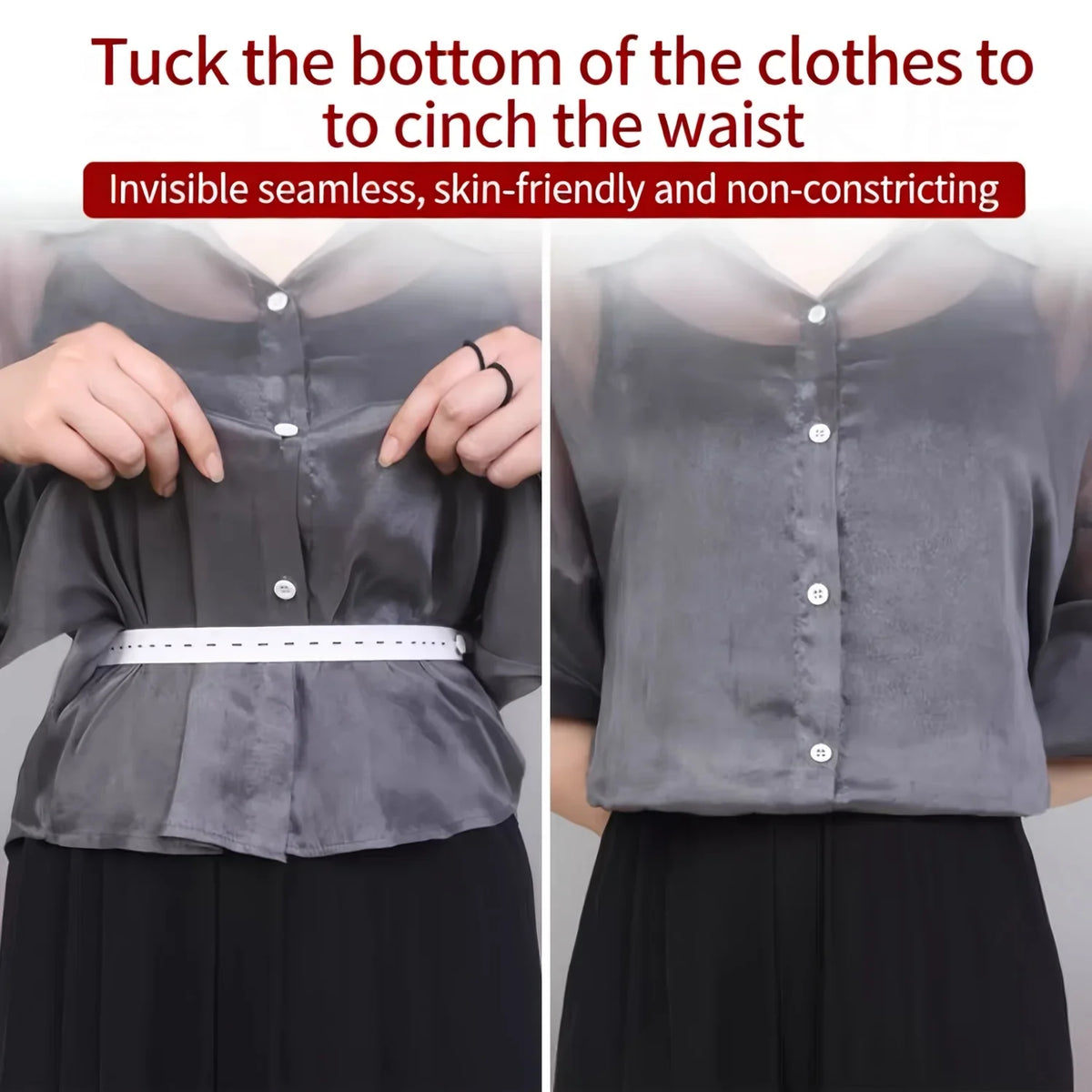 Adjustable Hem & Waist Cinching Tool – T-Shirts & Dresses Hem Cinching Tool Qme