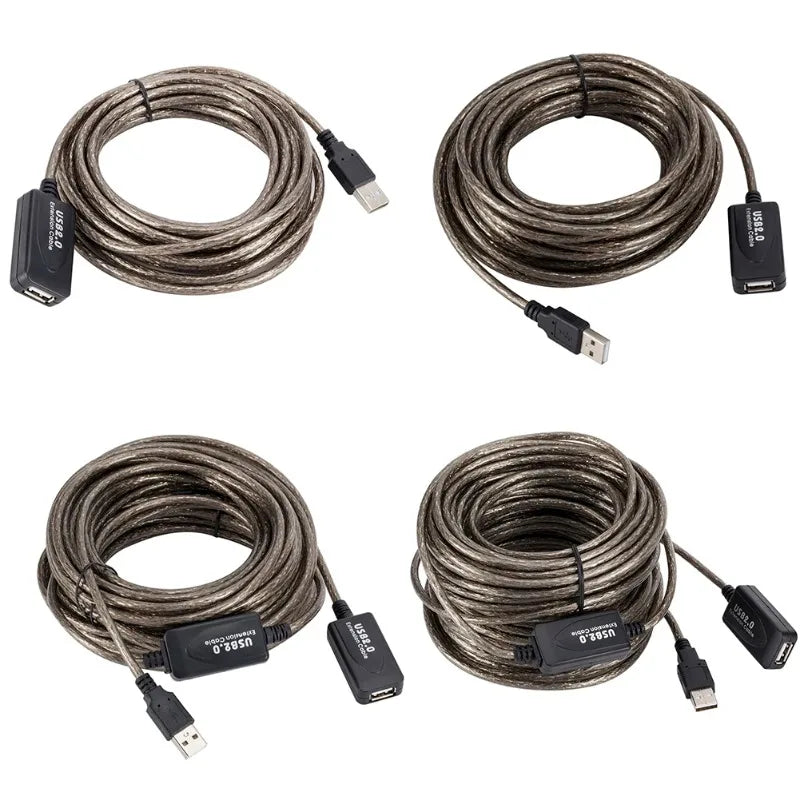 USB Active Signal Amplifier Extension Cable 5M 20M – Scanner & PC USB Amplifier Cable Qme