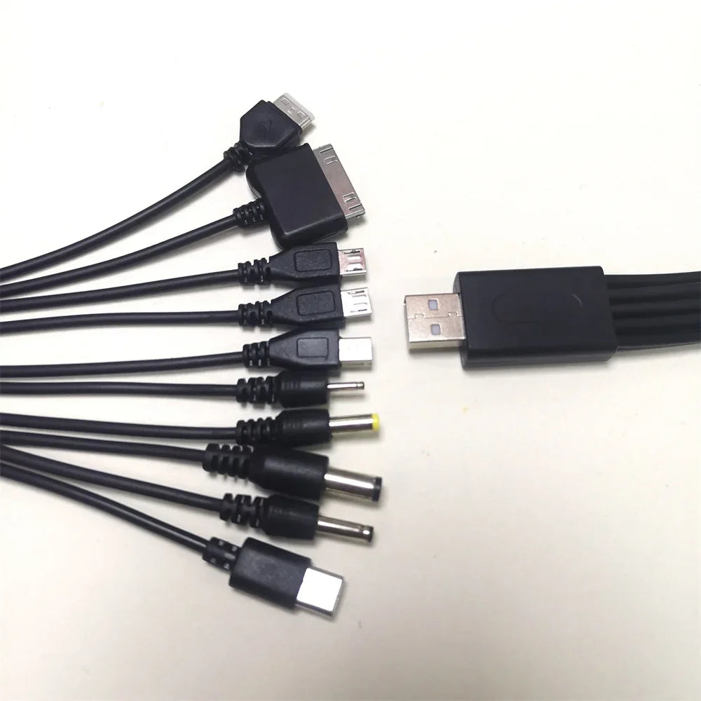 10-in-1 Multi-Function USB Charging Cable – Universal Multi-Head USB Charging Cable Qme