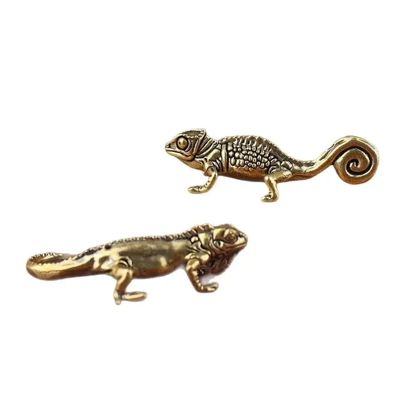 Antique Brass Animal Figurines – Small Home Decor Ornaments Decorative Figurine Qme