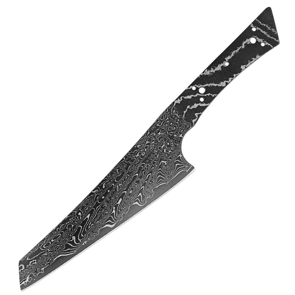 XITUO Damascus Steel Knife Blank Set – Santoku Nakiri 1-6PCS Damascus Knife Blank Set Qst Cleaver Knife