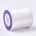 PandaHall 50m Nylon 66 Beading Thread – 0.1mm Multi-Color Beading Thread Qme White