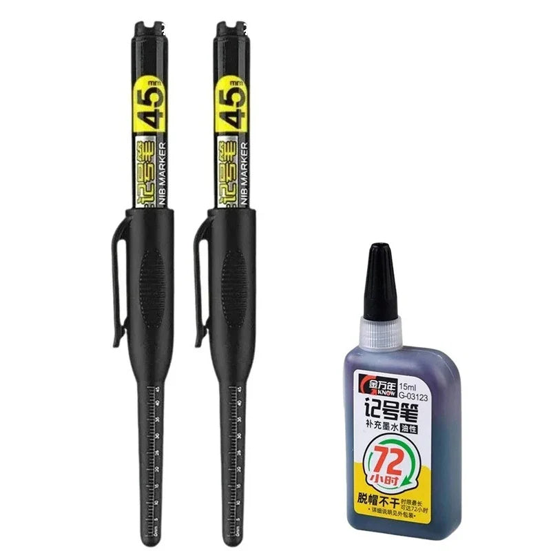 Waterproof Deep Hole Marker Pen – Long Nib Carpenter Pen